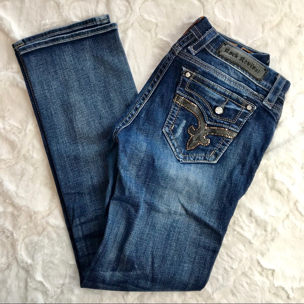 Rock Revival Kai Easy Straight Jeans size 28